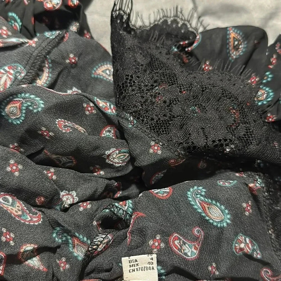 PINKO ZWARTE BLOUSE MANIGLIA Sz 4 - Picture 14 of 16